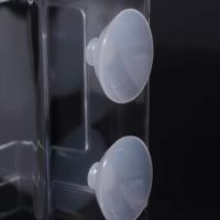 Alimentador de peces con ventosa cuadrada/circular, estación transparente de plástico, bandeja de comida flotante, alimentador de comida flotante, anillo de comida para peces - details 4