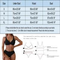 Conjunto de Bikini Vintage para Mujer Traje de Baño de Dos Piezas con Cuello en V Profundo - details 4