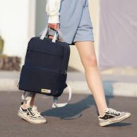Mochila plegable Oxford de moda, mochila de senderismo con múltiples bolsillos de Color sólido, bolso escolar de viaje expandible de gran capacidad para estudiantes - details 15