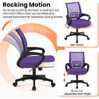 Silla de Oficina Ergonómica Transpirable, Ajustable en Altura, Soporte Lumbar, Giratoria para Max 136 KG - details 16