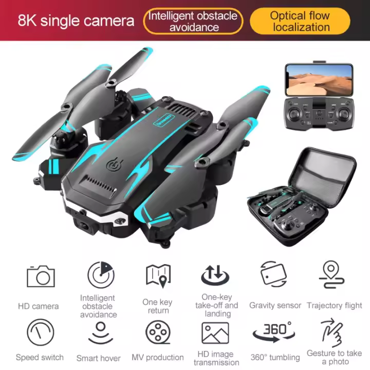 2024 G6 RC Drone 5G WiFi FPV 360 °   Láser para evitar obstáculos, Motor sin escobillas, 8K, cámara Dual de HD, GPS, retorno, RC Quadcopter, Drone, Juguetes - 1