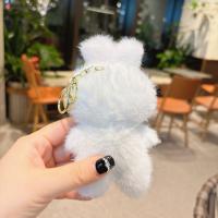 LLavero de peluche de conejo de orejas largas de celebridades de Internet, muñeco de conejito lindo - details 11