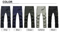 CHRLCK-Pantalones impermeables de secado rápido para hombre, ropa deportiva antiarañazos para acampada, senderismo, escalada, pesca, Verano - details 5