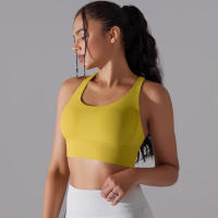 Sujetador de yoga para mujer, ropa interior que absorbe los golpes, correas cruzadas para los hombros, top corto Fiess, deportes a prueba de golpes - details 37