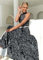 Katrina Maxi Dress - Black Swi