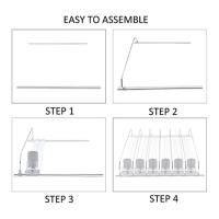 Organizador de bebidas para nevera, dispensador automático de refrescos, sostiene hasta 15 latas, color blanco - details 5