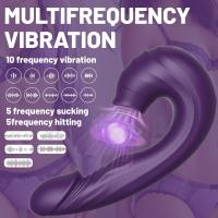 Vibrador de succión de clítoris, juguetes sexuales para adultos para mujeres, vibradores de consolador de punto G 3 en 1 con 10 modos de vibración y succión, juguetes con ventosa para pezones, estimulador de clítoris para parejas o diversión en solitario - details 1