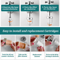 Kit de purificador de salida de agua Universal para baño, filtro de grifo para el hogar, colador de cabezal de ducha, filtro PP de algodón de alta densidad - details 2