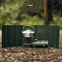 Estufa de Cartas Plegable Portátil para Exteriores Deflector de Aire Parachoques de Escudo de Viento Valla de Camping Grietas de Parachoques de Escudo de Viento - details 3