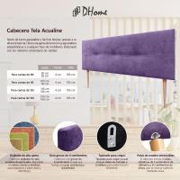 Cabecero de Polipiel o Tela Pro cabeceros Cabezal tapizado Cama Lujo (Tela Lila, 135x105cm con Patas (Camas 120/135/140)) - details 2