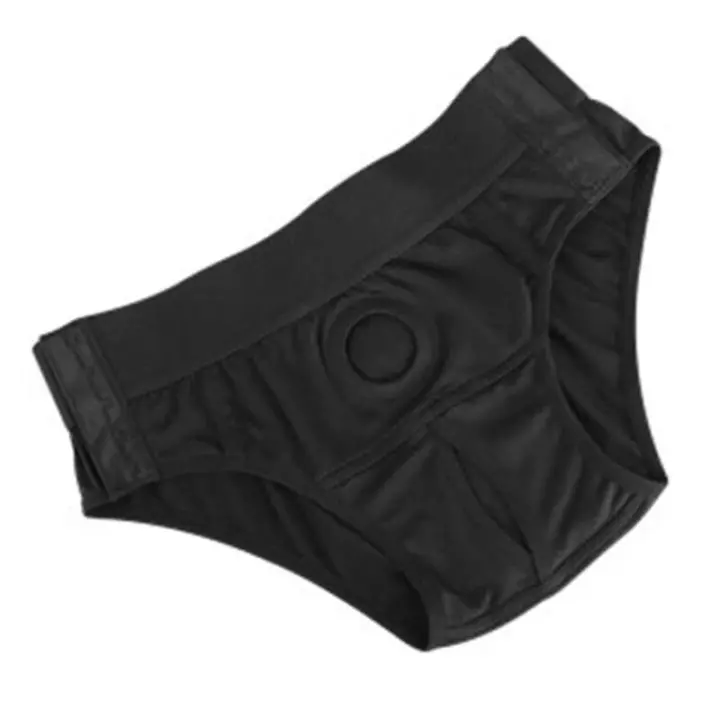 Calzoncillos unisex con correa en el arnés, pantalón sin tirantes, consolador portátil, ropa interior - 1
