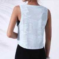 Camiseta deportiva de yoga holgada para mujer, sin costuras, transpirable, de secado rápido - details 5