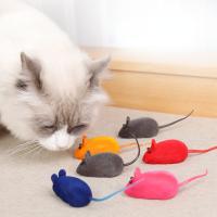 Mini juguetes interactivos para gatos, simulación de flocado, juguete para perseguir a los gatos, ratón vívido, juguete para masticar - details 0