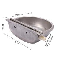 Cuenco de agua de acero inoxidable 304 con orificio de drenaje para bebida, flotador automático para granja, caballo, vaca, suministros para ovejas, perros, mascotas, cabras y ganado - details 1