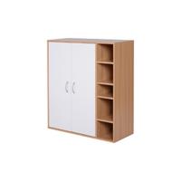 Armario Zapatero de 2 en 1 para Zapatos Mueble Almacenaje Paraguas Gran Espacio Estante Ajustable en 2 Niveles Capacidad de 12 pares 79x26x120 cm Madera - details 11