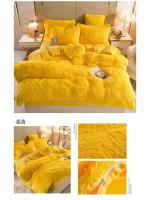 Conjunto de Cama de Terciopelo de Mink de Lujo para Otoño-Invierno Funda de Edredón de Reina, Sábanas, Almohadas Rosa de Alta Calidad - details 30