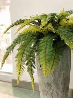 Sábanas persas artificiales de 56cm y 15 tenedores, plantas de plástico, materiales de pared, palmeras falsas verdes, decoración del hogar para hoteles, - details 3