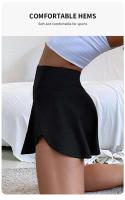 Culottes deportivos de cintura alta para mujer, falda de secado rápido antiligera con forro de tenis Fiess, adecuada para correr y Yoga - details 6
