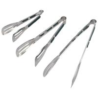 Pinzas de cocina de acero inoxidable con Mango antideslizante verde, pinzas de Metal resistentes, pinzas de cocina duraderas multiusos - details 5