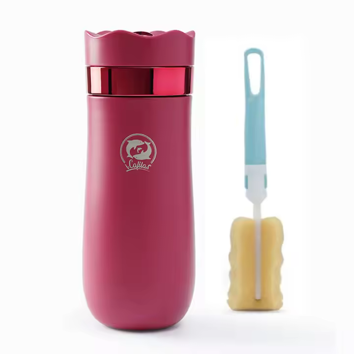 Máquina de café ICafilas de 350ml portátil acero inoxidable con filtro y manguera aislada para viajes manual - 1