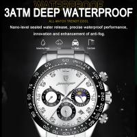 Reloj Deportivo de Lujo POEDAGAR Cronómetro de Cuarzo con Dial de Fecha Luminoso - details 1