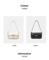 Nueva bolsa de baguette, bolsa de axila pequeña, nueva bolsa de moda, bolsa de mensajero de hombro de lujo ligera. - details 3