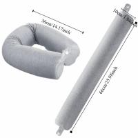 Almohada cilíndrica portátil en forma de U, almohada de viaje plegable y flexible, almohada para siesta de resiliencia lenta, avión - details 0