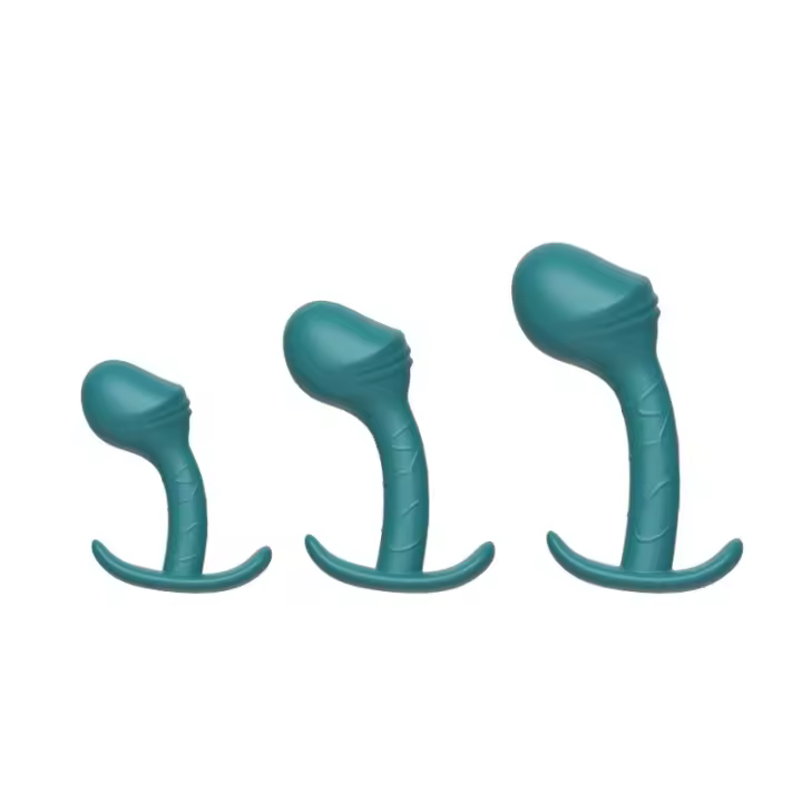 Plug anal de silicona para patio trasero, juego de 3 piezas, juguetes sexuales, aparatos de masturbación para hombres y mujeres, estimulación SM, punto G - 1