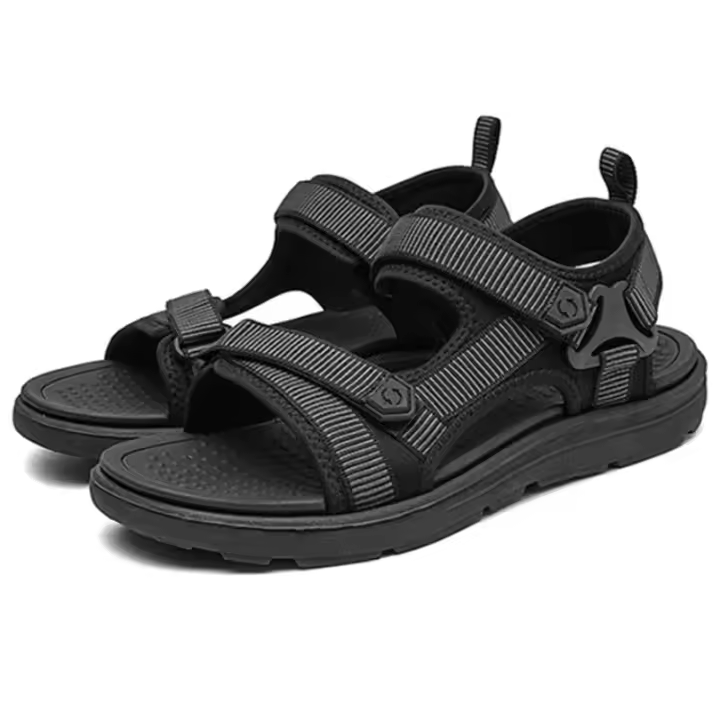 Sandalias transpirables antideslizantes para hombre, zapatos informales de plataforma, cómodos, para exteriores, vacaciones, playa, Verano - 1