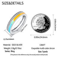 Anillo de Plata Esterlina 925 con Zirconia de Estrella de Copo de Nieve - details 14