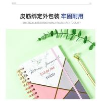 Libro de plan de fitness en inglés, reloj deportivo en libro de bobina de registro, correa suelta A5, cuaderno - details 5