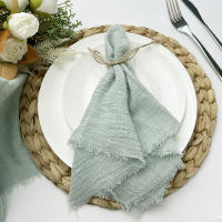 Pañuelos de Gasa Rojos Navideños Desechables 20pcs Tamaño 32x32cm Ideal para Decoración de Mesa de Boda y Fiesta Hechos en China - details 10