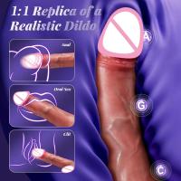 Consoladores vibradores Leten realistas para pene, consolador de empuje, vibrador para mujeres, vibradores con Control remoto, juguete sexual Anal con ventosa - details 3