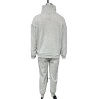 Conjunto de suéter grueso de manga larga de dos piezas, informal, versátil, de moda, para mujer - details 2