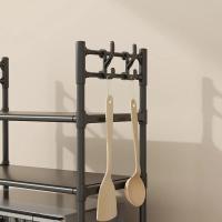 Estante de almacenamiento de cocina, estante para microondas multicapa, encimera de pie Simple, organizador para horno de condimentos, estante, accesorios de cocina - details 10