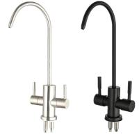 Filtrador de Agua Puro de Acero Inoxidable Rotativo de 360°, Doble Agujero, Purificador de Agua de Osmosis Reversa para Cocina - details 0