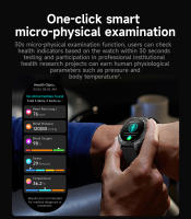 Reloj inteligente ET492 para hombre y mujer, dispositivo con asistente de voz NFC, detección de ritmo cardíaco, llamada de emergencia SOS, linterna, AMOLED, novedad de 2025 - details 8