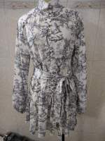 Elegante Vestido de Cintura Mini Blanco Mangas de Farol con Volantes Estilo Vintage 2025 - details 7