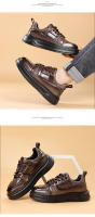 Zapatos Negros Pequeños Zapatos de Cuero de la Junta Zapatos Casuales Versátiles para Hombres - details 10