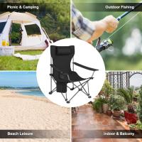 Juego de 2 Sillas de Camping Sillas Plegables, Silla de Acampada Portátil, Ligera para Picnic, Playa, Jardín, Pesca, con Portavasos, Gris - details 17