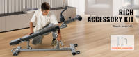 SucceBuy Banco de pesas ajustable, banco de entrenamiento de fuerza de 1000 libras, banco de entrenamiento de cuerpo completo, banco de abdominales inclinado y declinado con manija de flexión inversa - details 5