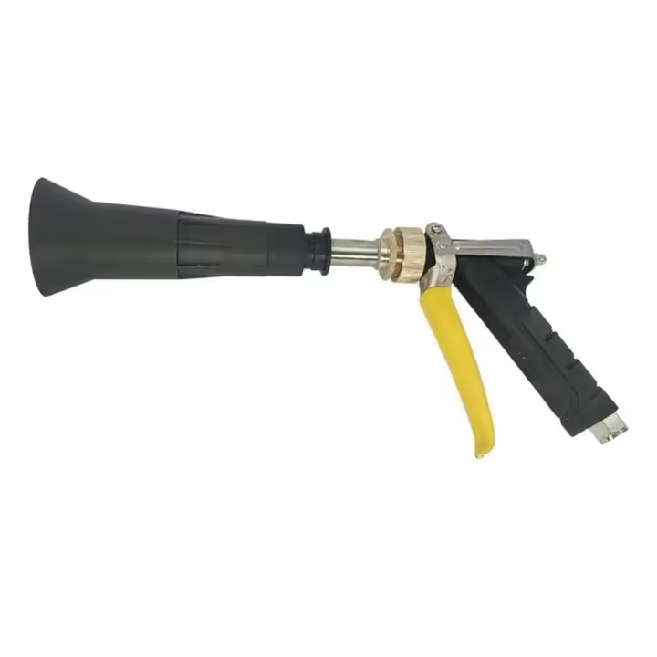 Boquilla negra de acero inoxidable giratoria de alta presión, gran volumen, múltiples métodos de salida de agua - 1