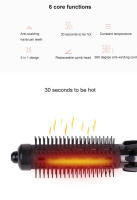 4 In 1 Hair Dryer Brush Electric Hot Air Comb Multifunction Hair Curler Straightener Curler Negative Ion Hair Dryer - details 7
