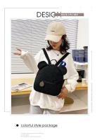 Mochila de felpa, bolso de mujer, nueva versión coreana, súper linda mochila con orejas de oso, mochila para niñas, bolso padre-hijo. - details 1