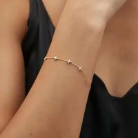 Nuevos collares de circón de acero inoxidable para mujer, Collar de cadena de hierba de cuatro hojas chapado en oro, regalo de joyería - details 4
