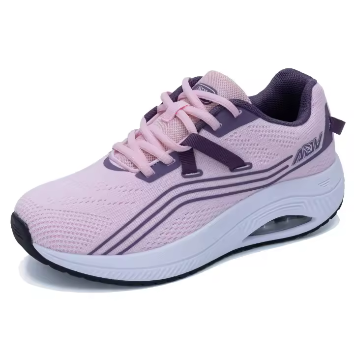 Zapatillas deportivas con cordones para caminar para mujer, zapatillas correctivas con soporte para arco, fascitis plantar, tenis deportivos de moda - 1