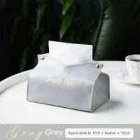 Caja de Almacenamiento Grande para Escritorio de Cuero para Decoración de Hogar Sala de Estar Dormitorio Cocina Estilo Nórdico Porta Pañuelos - details 3