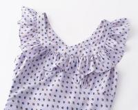 🧡 🧡 🧡 Vestido corto estilo chaleco con cuello cuadrado, volantes, estampado floral y mangas cortas estilo Spice Girl, estilo retro francés de verano. - details 3