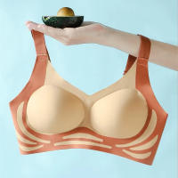 Sujetador Sin Costuras Para Mujer Talla Grande Con Pecho Pequeño Push-up Deporte Yoga Sin Borde Suave Soporte Bra Asa Ajustable - details 3