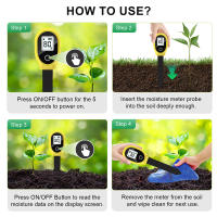 Mini medidor de humedad del suelo, higrómetro Digital LCD para jardín, flores, plantas, Detector de humedad del suelo, Analizador de contenido de agua - details 7